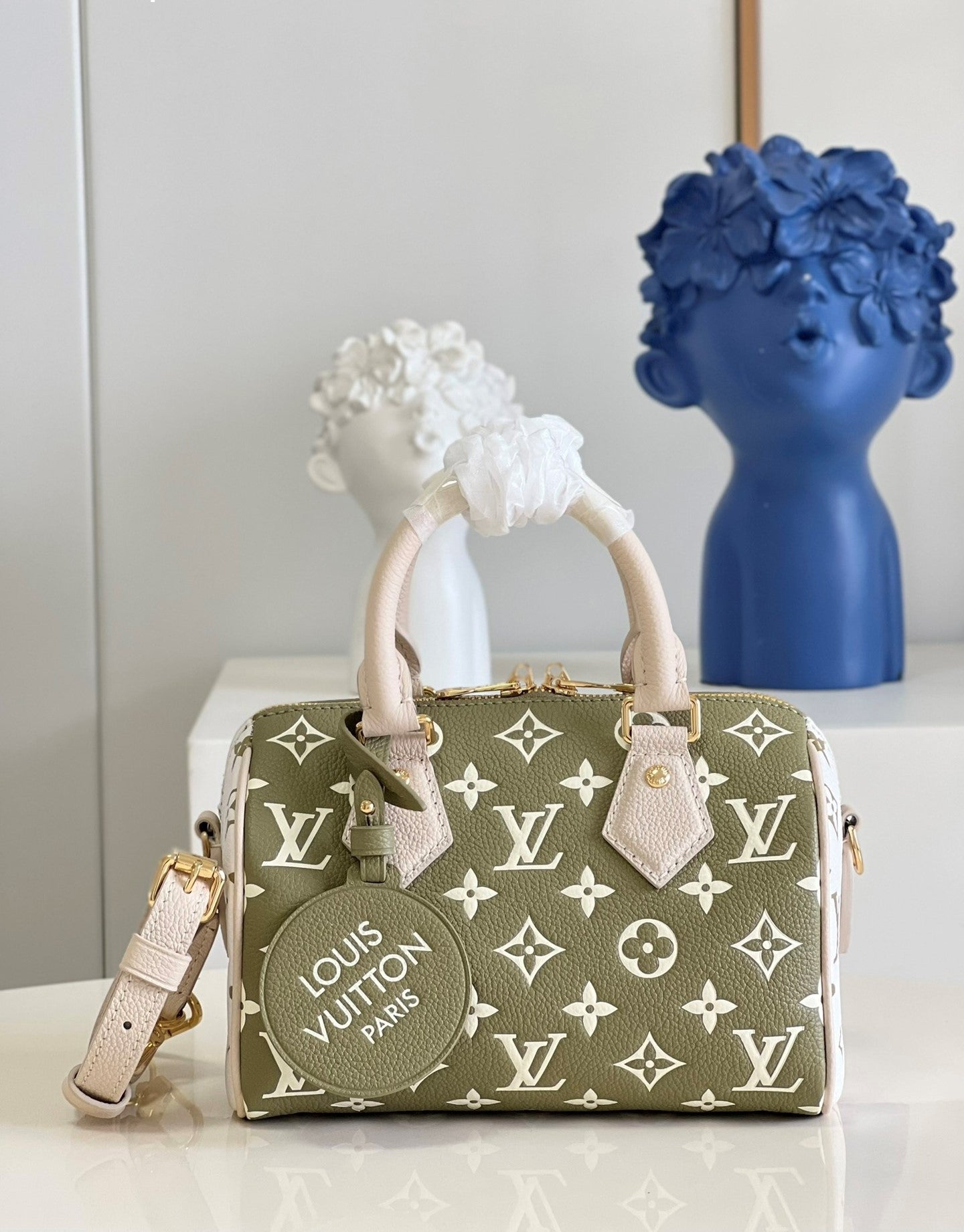 Top Quality Speedy Bandouliã Re Empreinte Khaki Monogram Beige Travel Bag