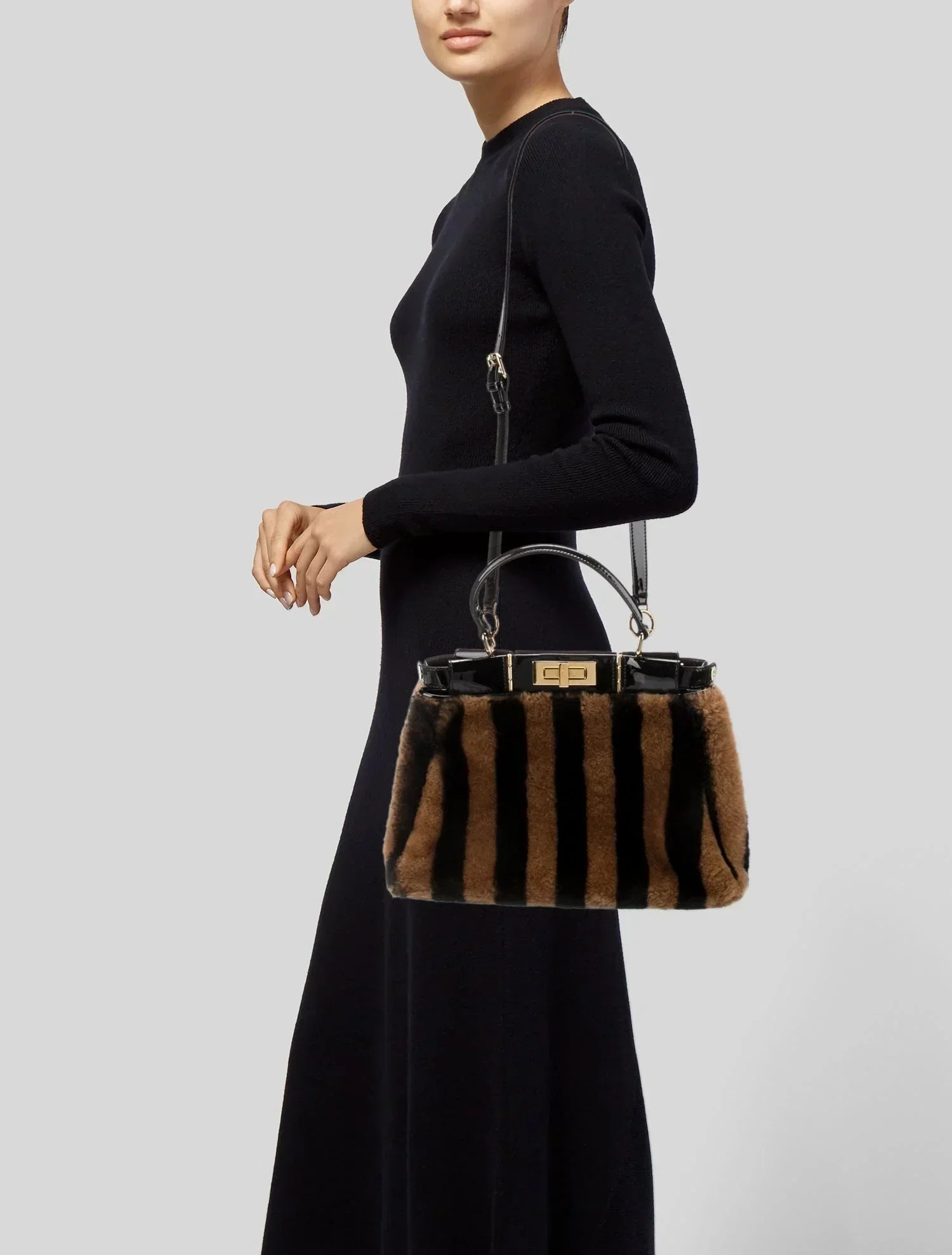 Fendi Pequin Bag Medium Travel Bag