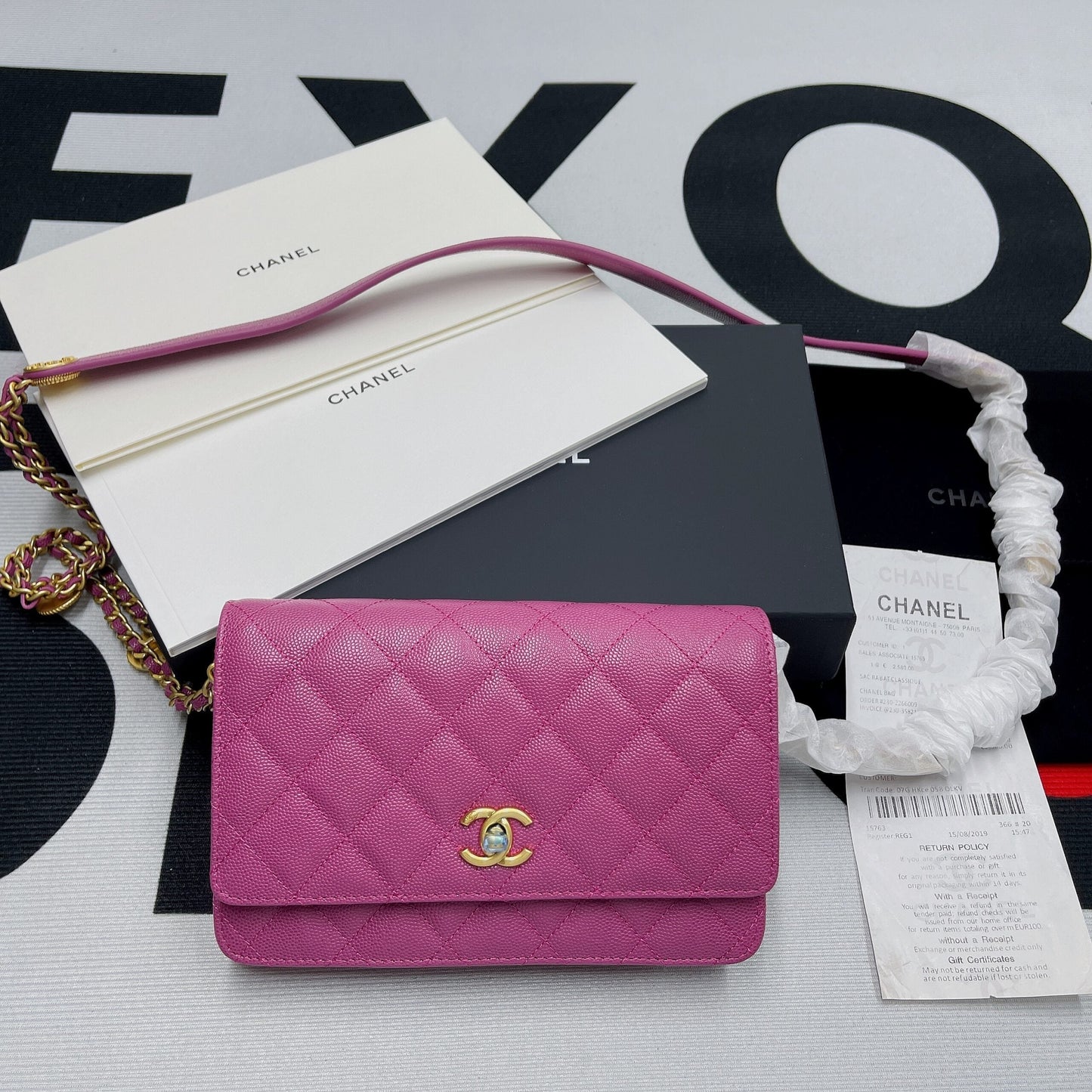 CHLSmall Hardware Plum , ’s Gold Flap Shoulder Bag