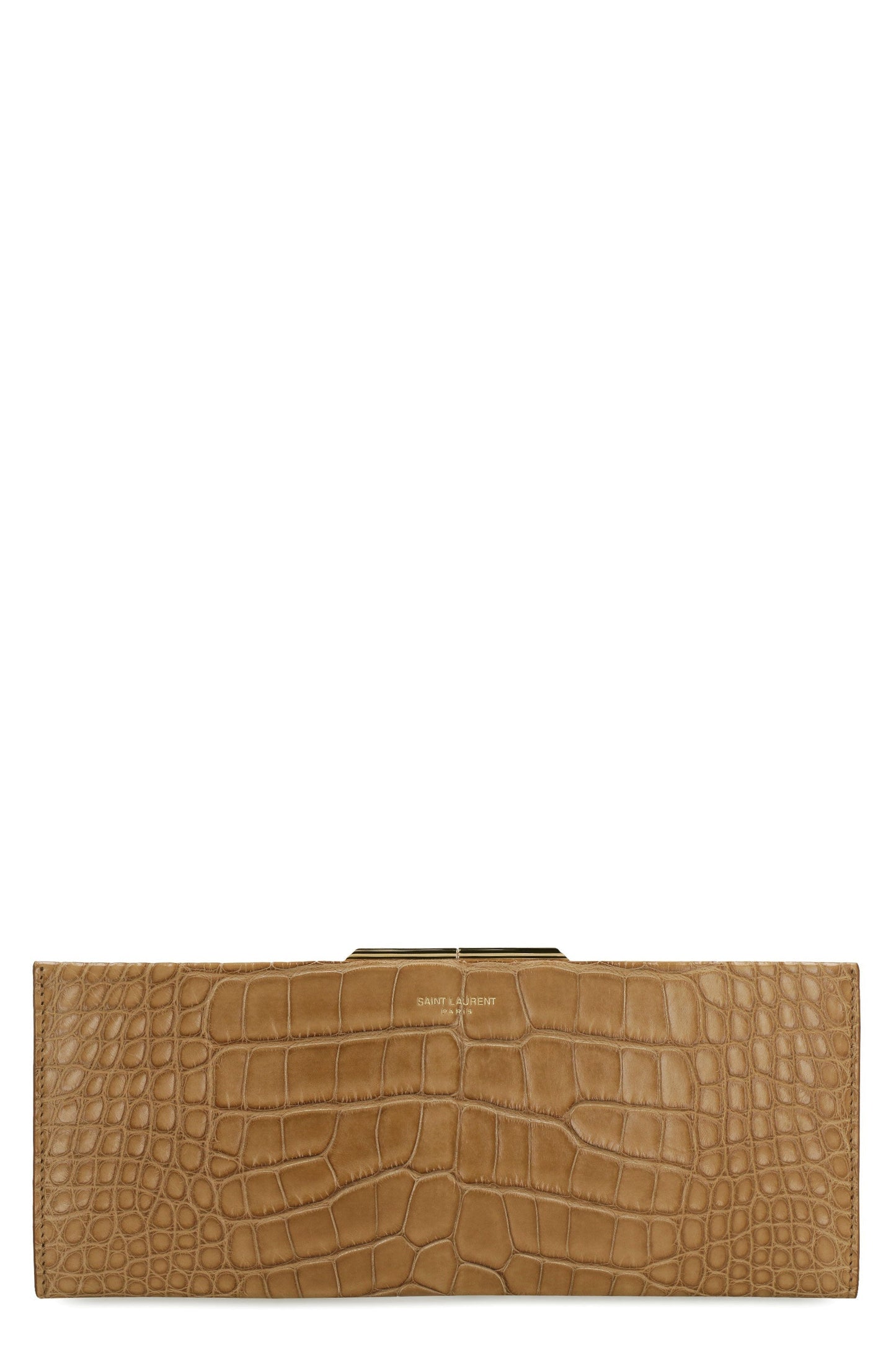 YSL Saint Laurent Saint Laurent Trending Women Midnight Clutch In Leather Brown Clutch Bag