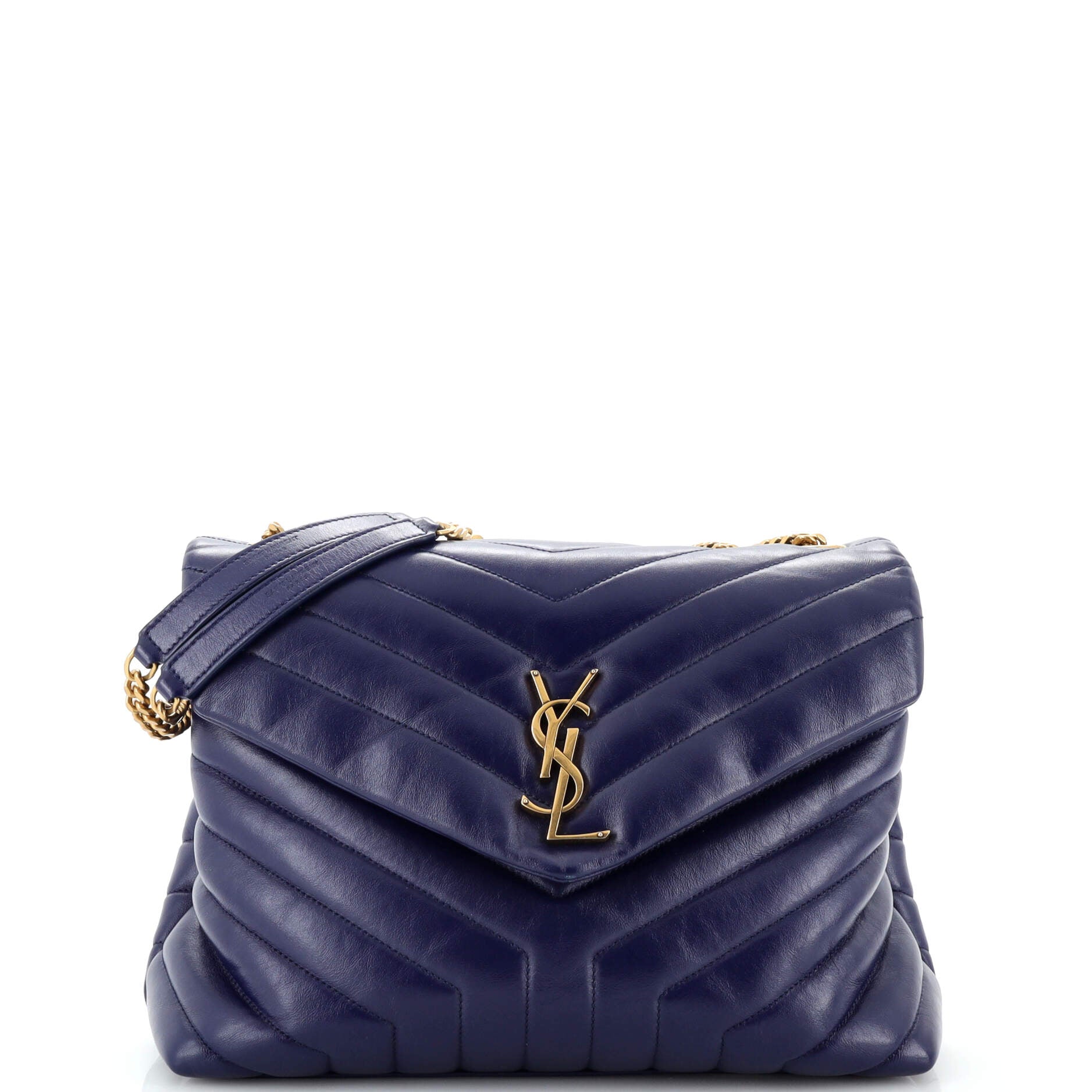 YSL Saint Laurent Saint Laurent Trending Loulou Shoulder Bag Chevron Leather Matelasse Leather Medium