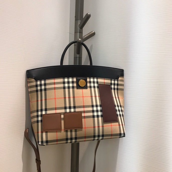 Top Quality Check Society Top Handle Bag Small Travel Bag