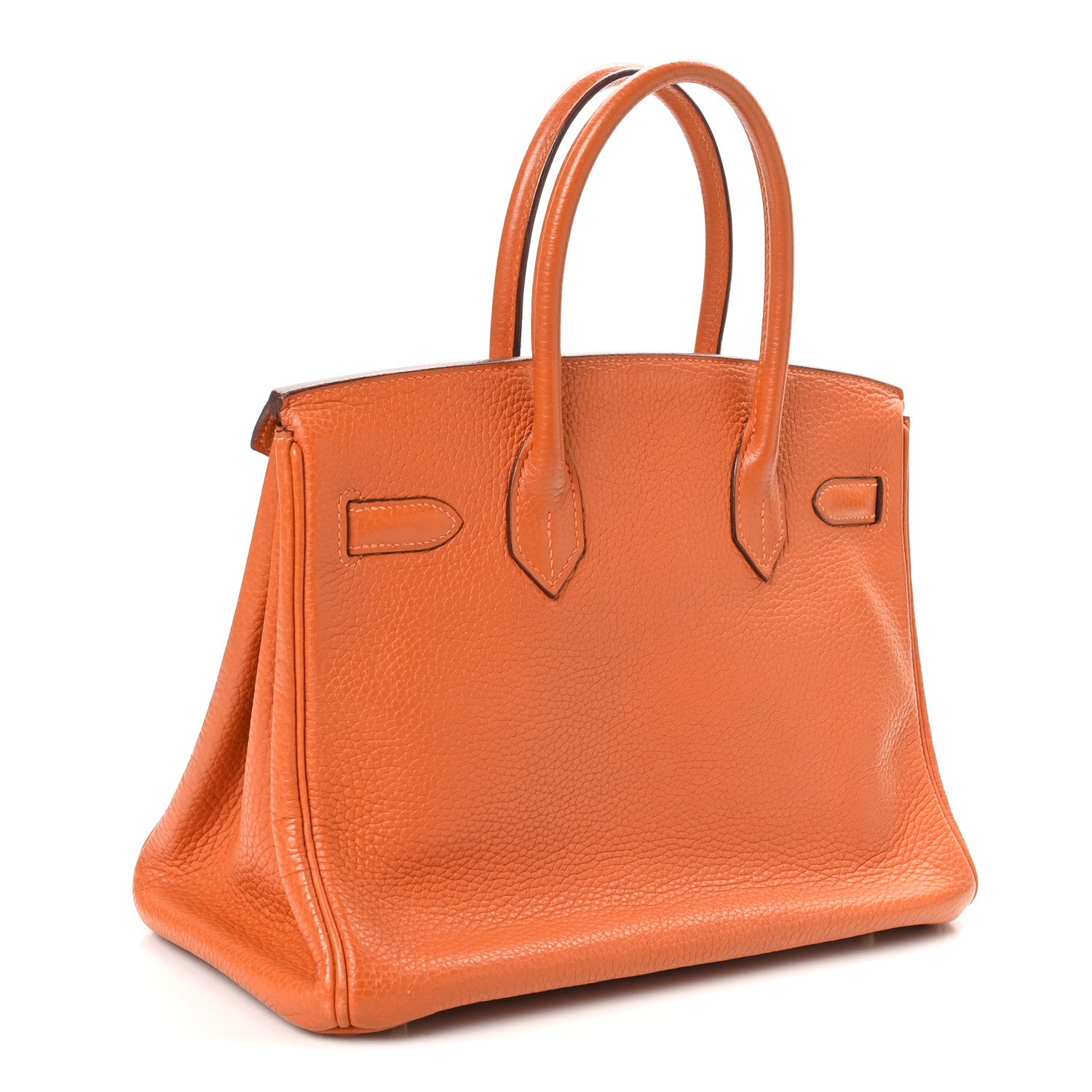 Hermes Taurillon Clemence Birkin Potiron Handbag Travel Bag