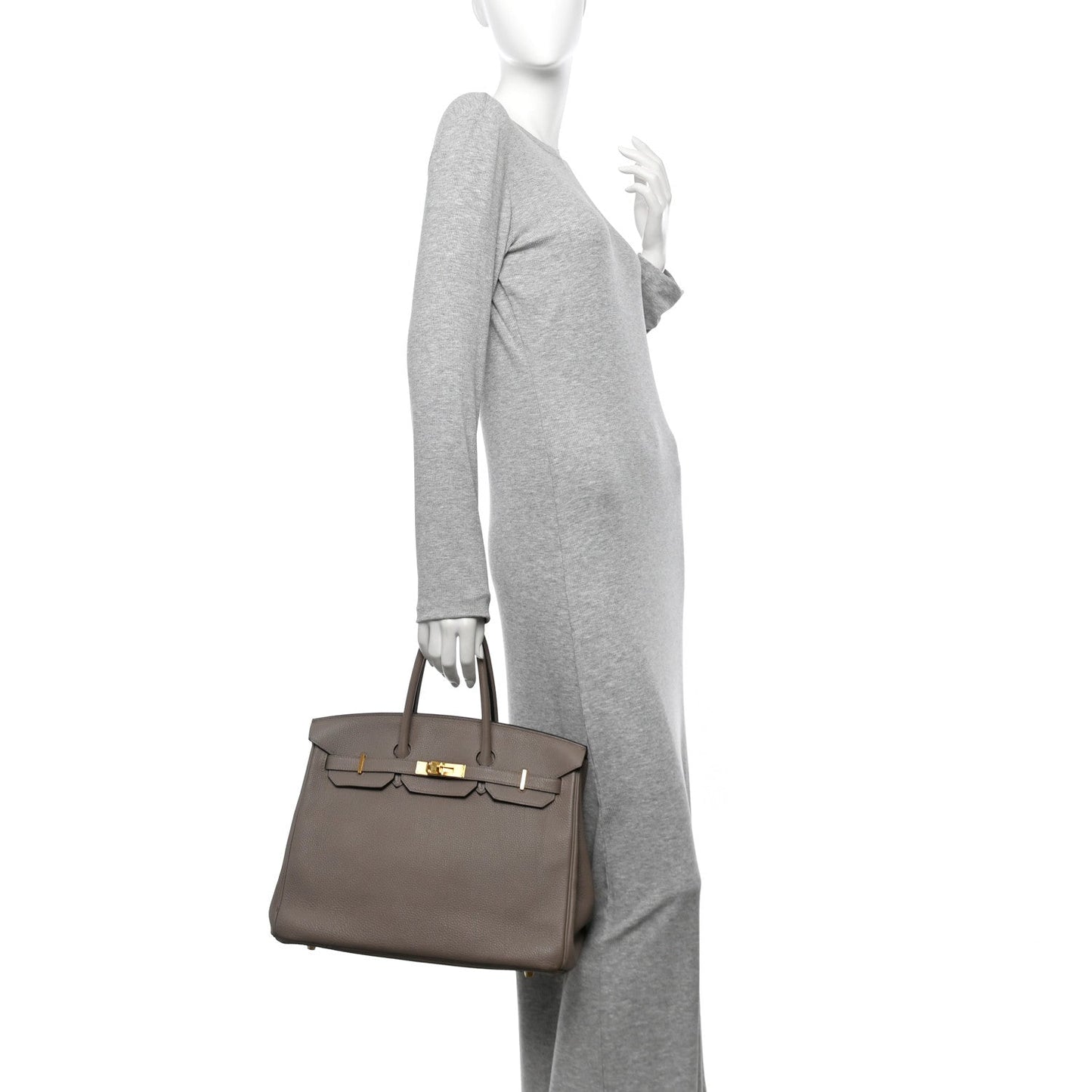 Hermes Togo Birkin Gris Tourterelle Handbag Travel Bag