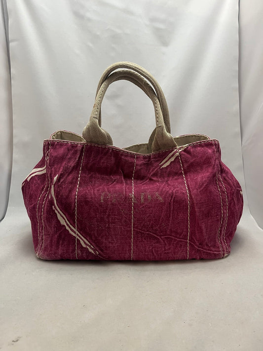 Prada Denimtaske Luxury Handbag Pink Tote Bag