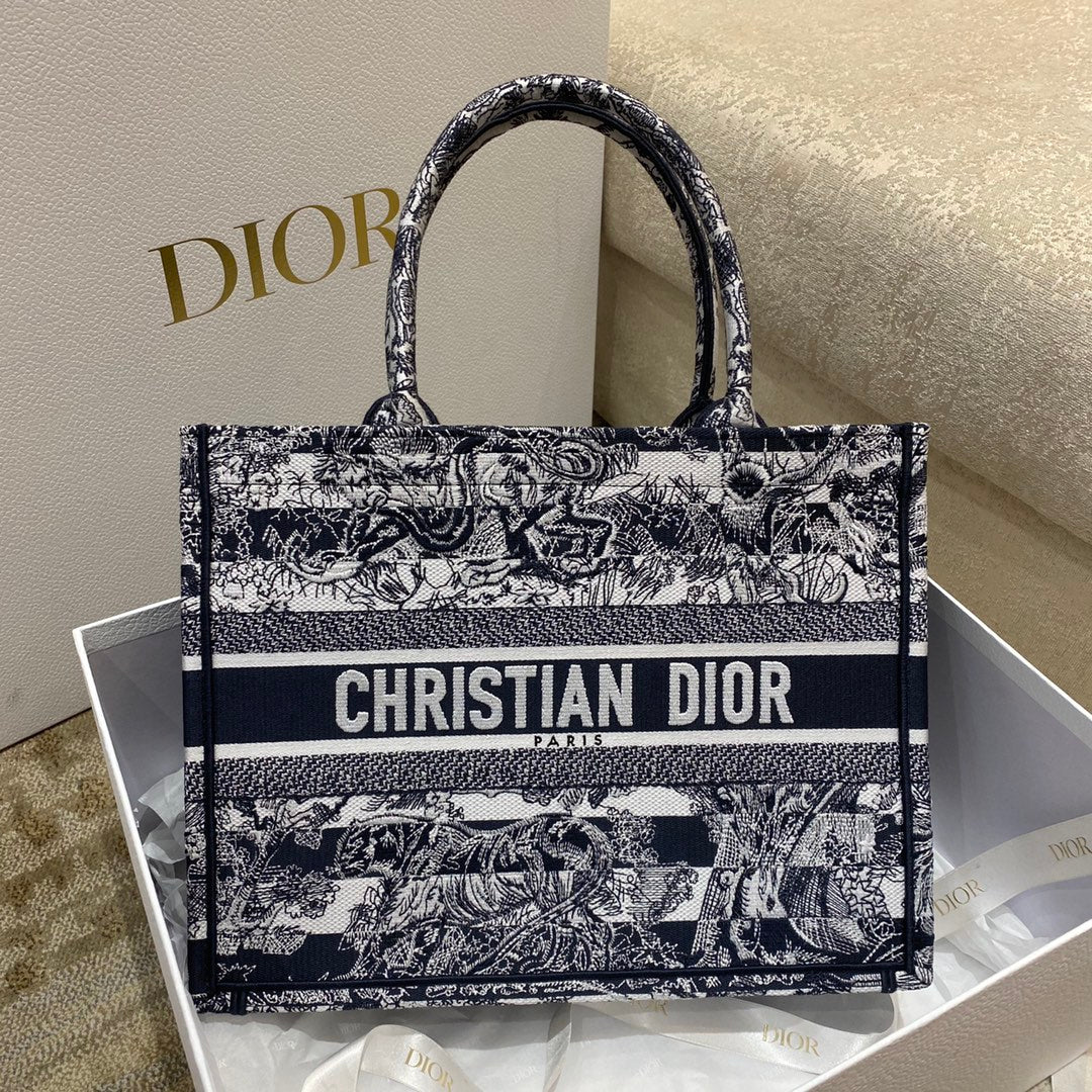 MeTop Qualityum Book Toile de Blue Navy Book Tote Bag