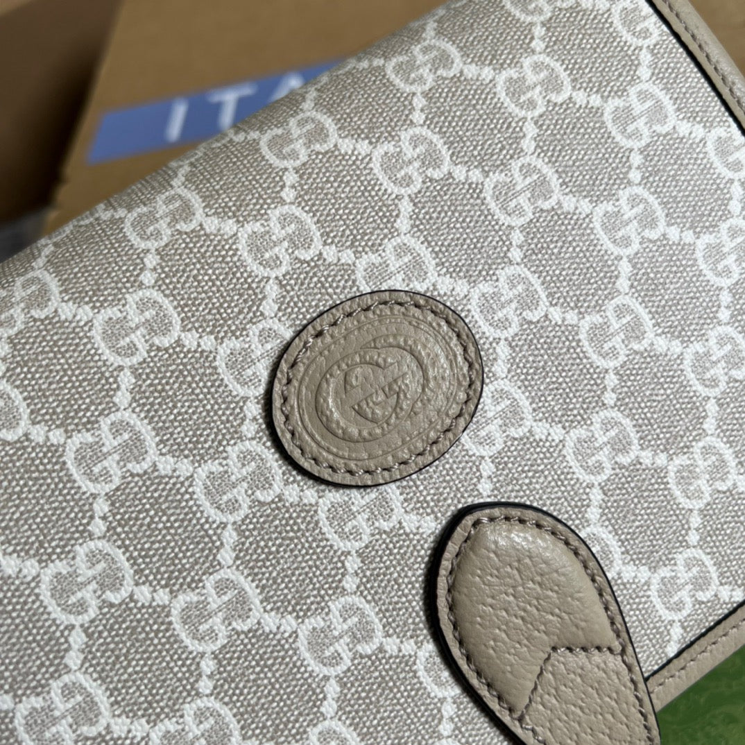gg Interlocking G , ’s Beige Mini Shoulder Bag