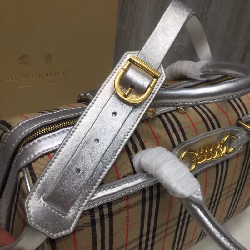 Top Quality Check Linike Bowling Bag For White Brown Travel Bag