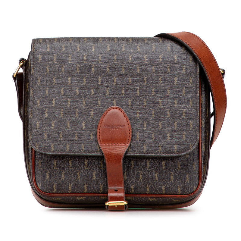 YSL Saint Laurent Pvc Shoulder Bag Leather Monogram