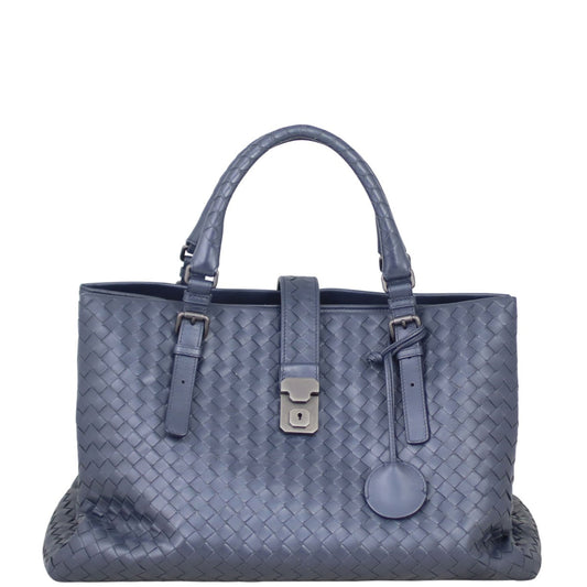 Bottega Veneta Intrecciato Roma Satchel Large Travel Bag
