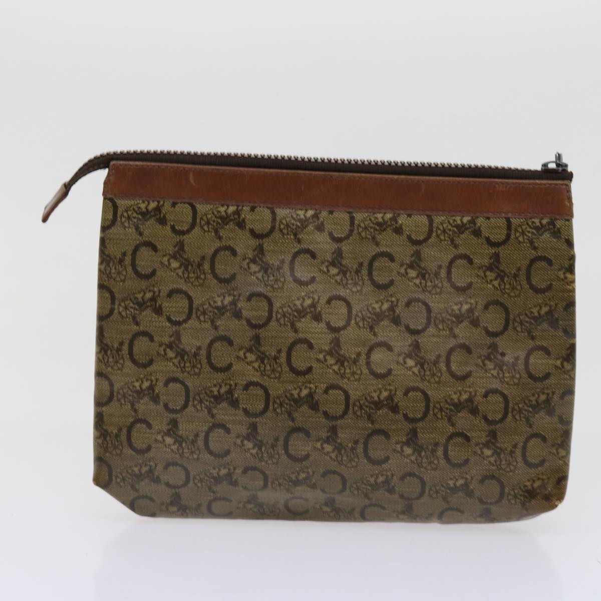 Luxury Macadam Clutch Bag Coated Set Canvas Brown