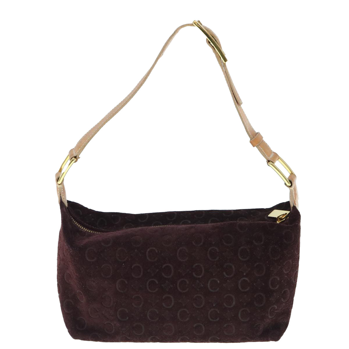 Luxury C Macadam Shoulder Bag Wine Canvas Red