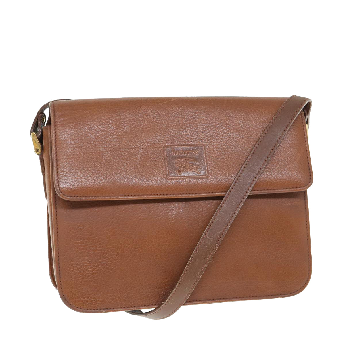 Burberry Luxury ss Shoulder Bag Auth Bs11137 Leather Brown