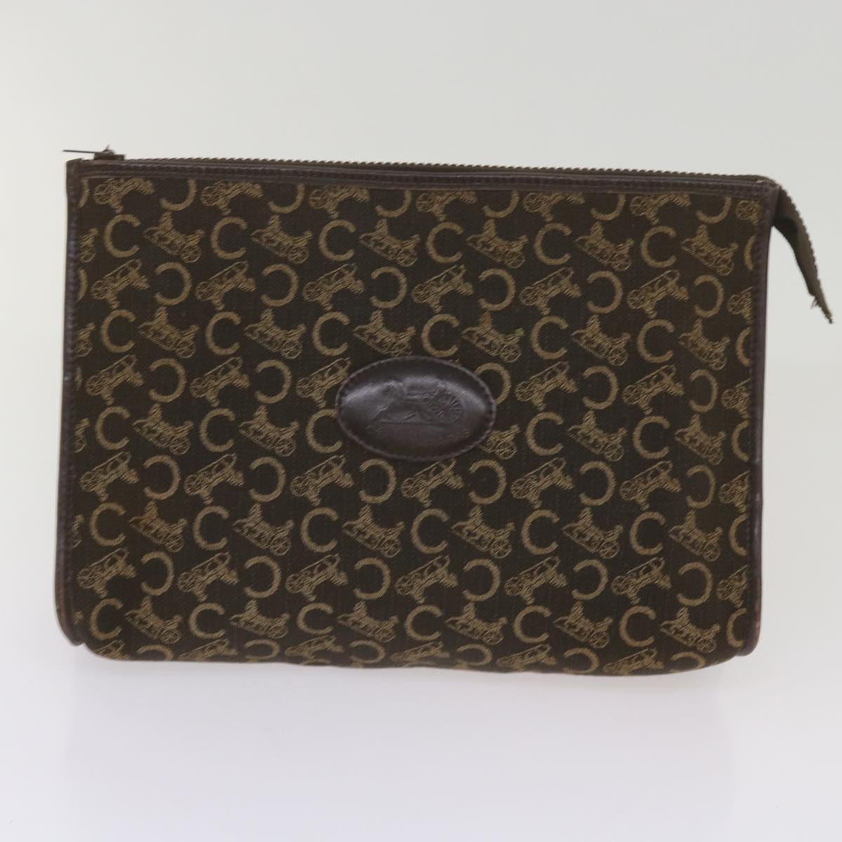 Luxury Macadam Clutch Bag Set Beige Canvas Black