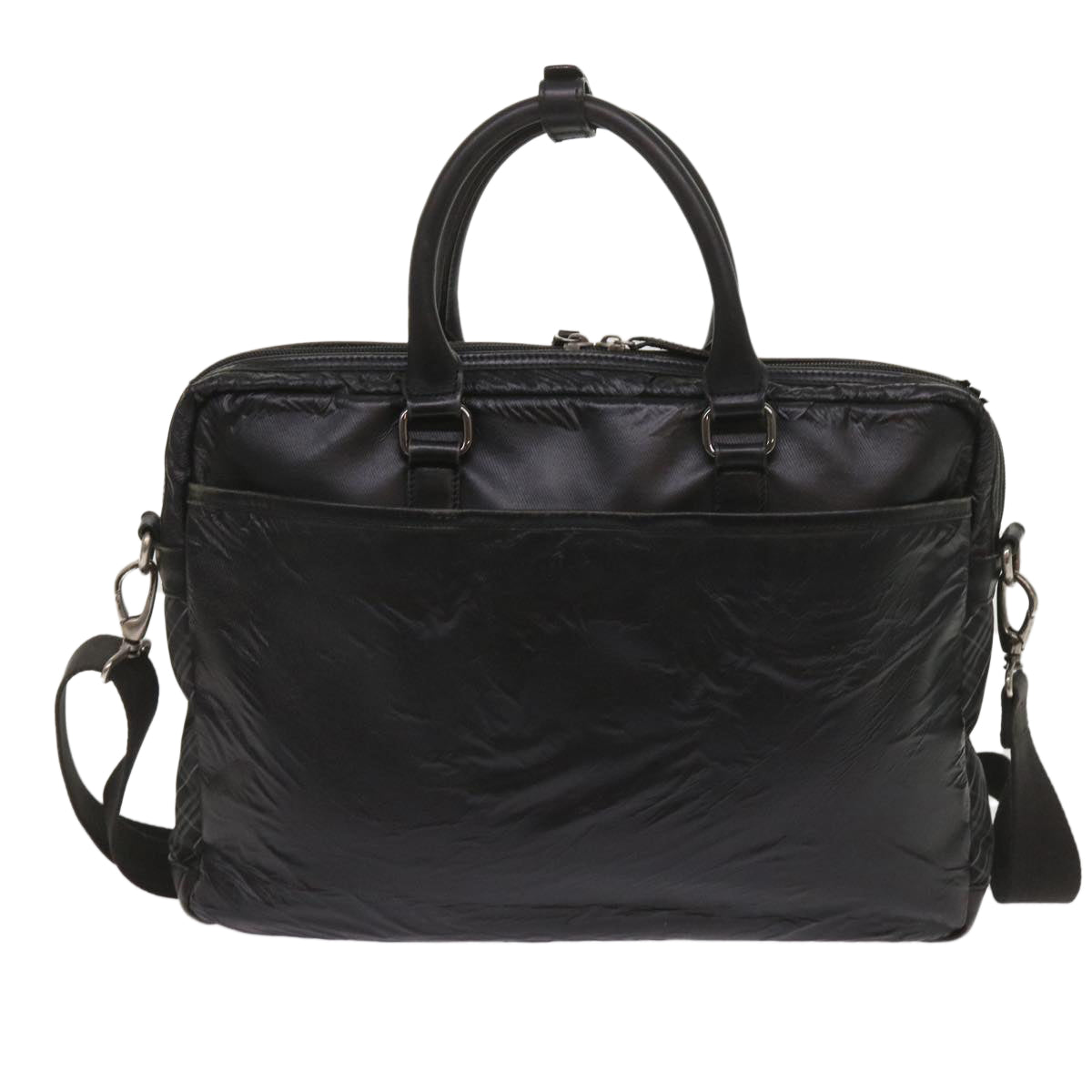 Burberry Luxury Shoulder Bag 2Set Auth Bs11672 Leather Black Brown