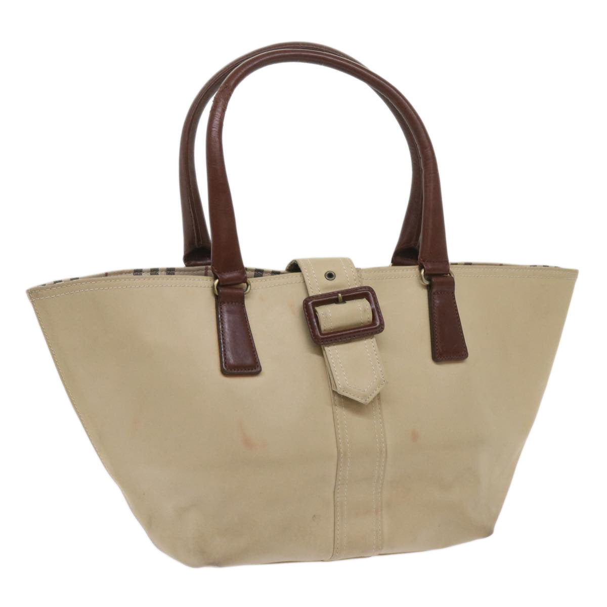 Burberry Luxury Tote Bag Auth Bs11831 Canvas Beige