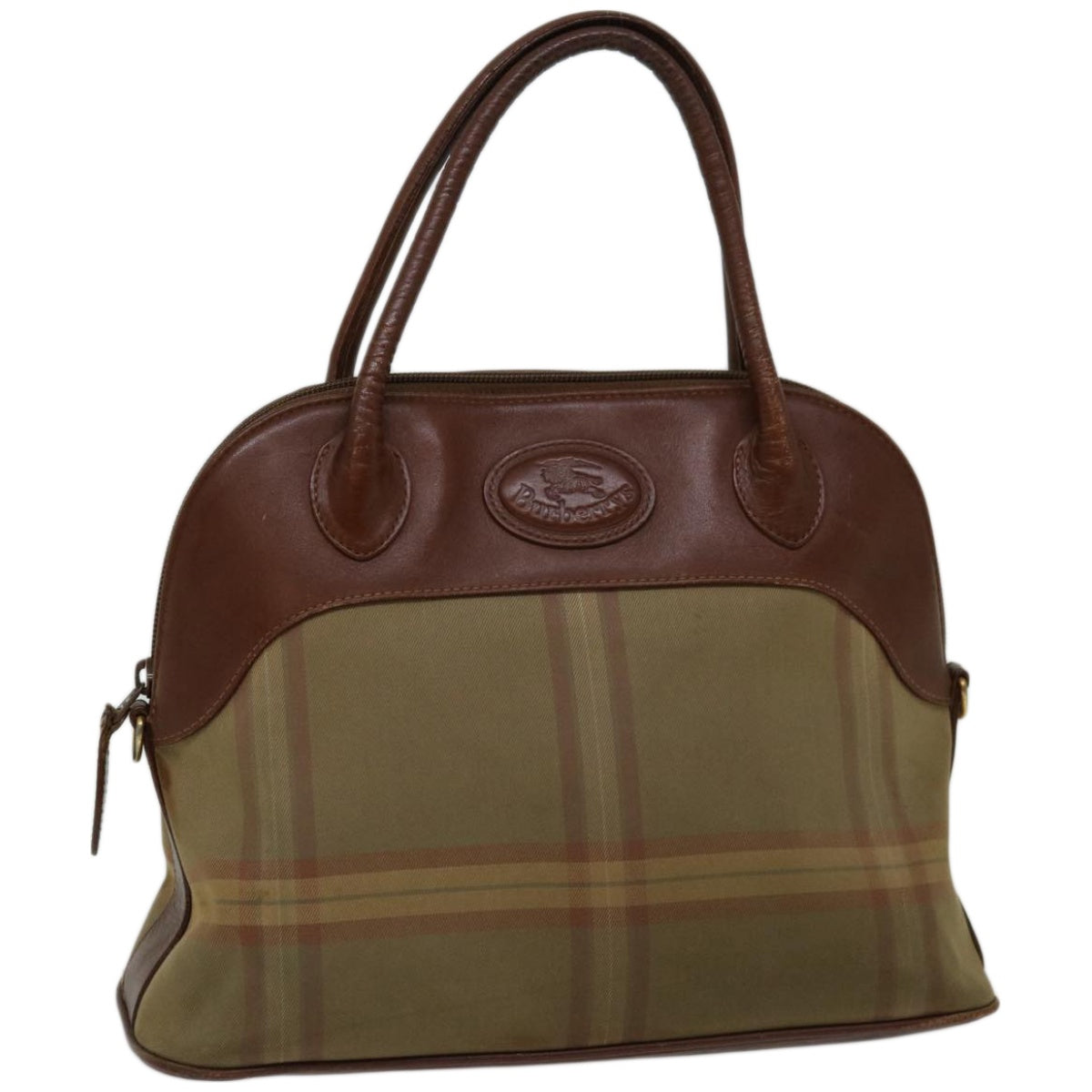Burberry Luxury ss Hand Bag Auth Bs12031 Canvas Brown Travel Bag