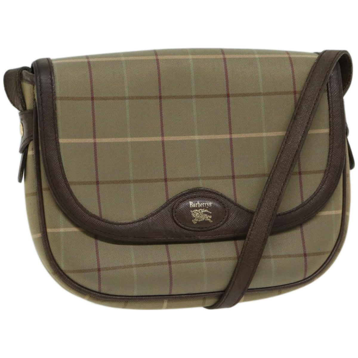 Burberry Luxury ss Nova Check Shoulder Bag Auth Bs12210 Canvas Beige