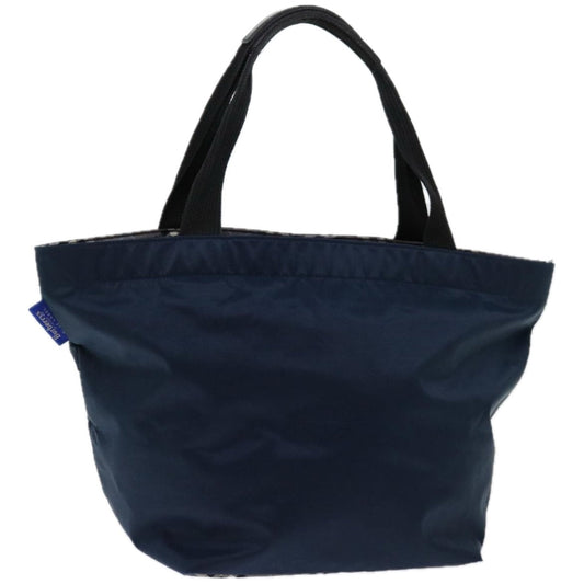 Burberry Luxury ss Label Hand Bag Auth Bs12309 Nylon Blue Navy Travel Bag