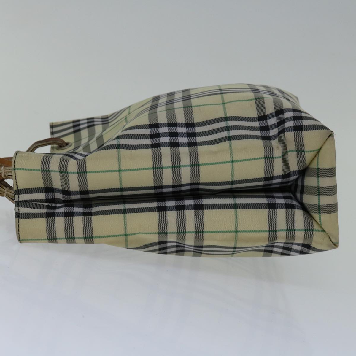 Burberry Luxury Nova Check Hand Bag Auth Bs12545 Nylon Beige Travel Bag