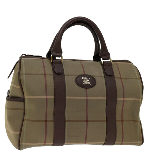 Burberry Luxury ss Nova Check Hand Bag Auth Bs12789 Canvas Beige Travel Bag