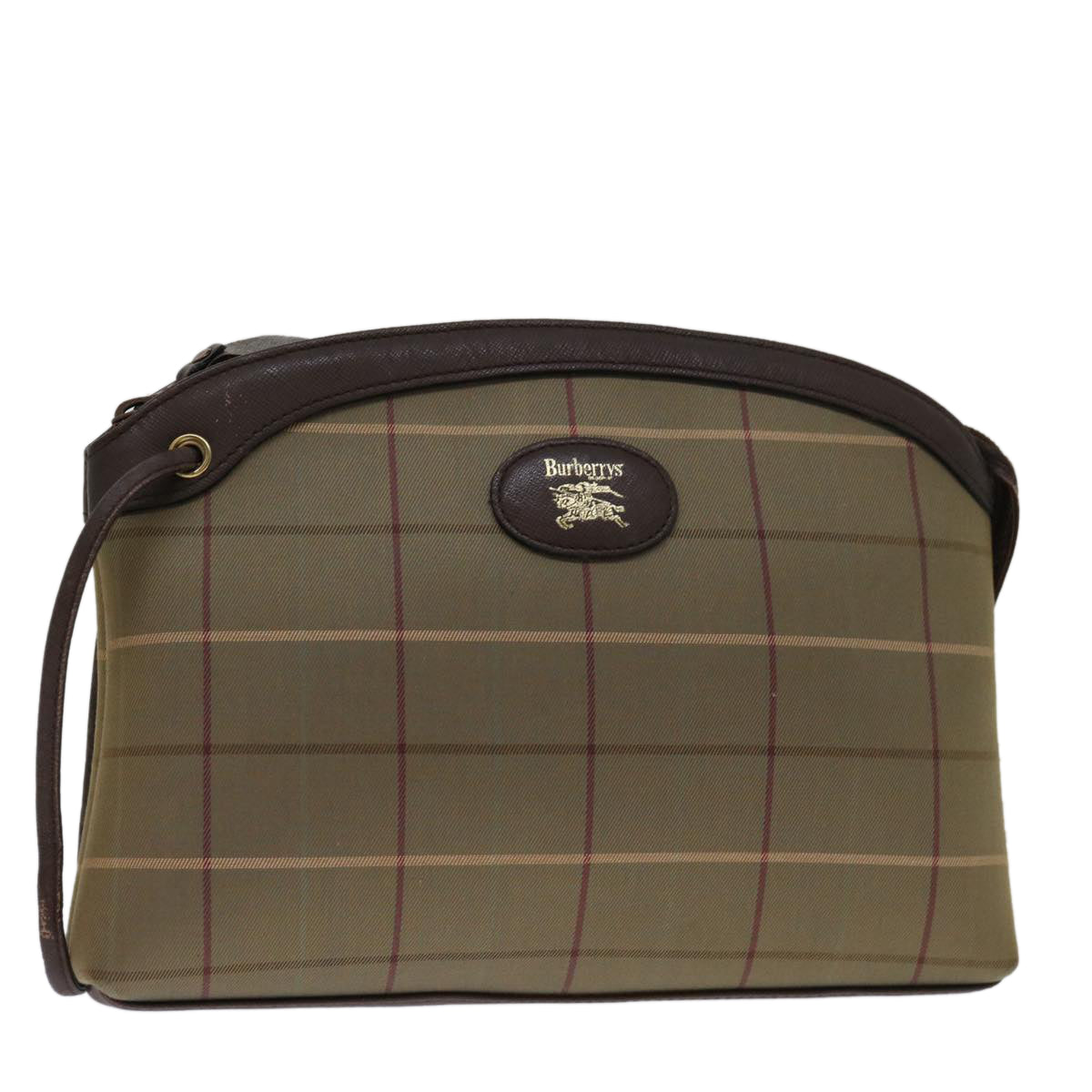 Burberry Luxury ss Nova Check Clutch Bag Auth Bs12794 Canvas Beige