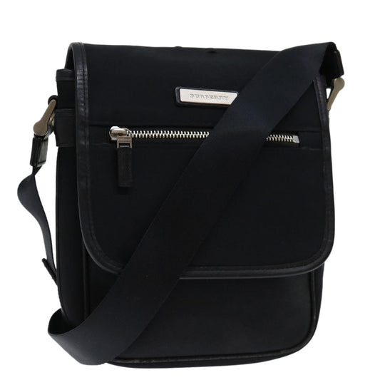 Burberry Luxury Shoulder Bag Auth Bs12802 Nylon Black