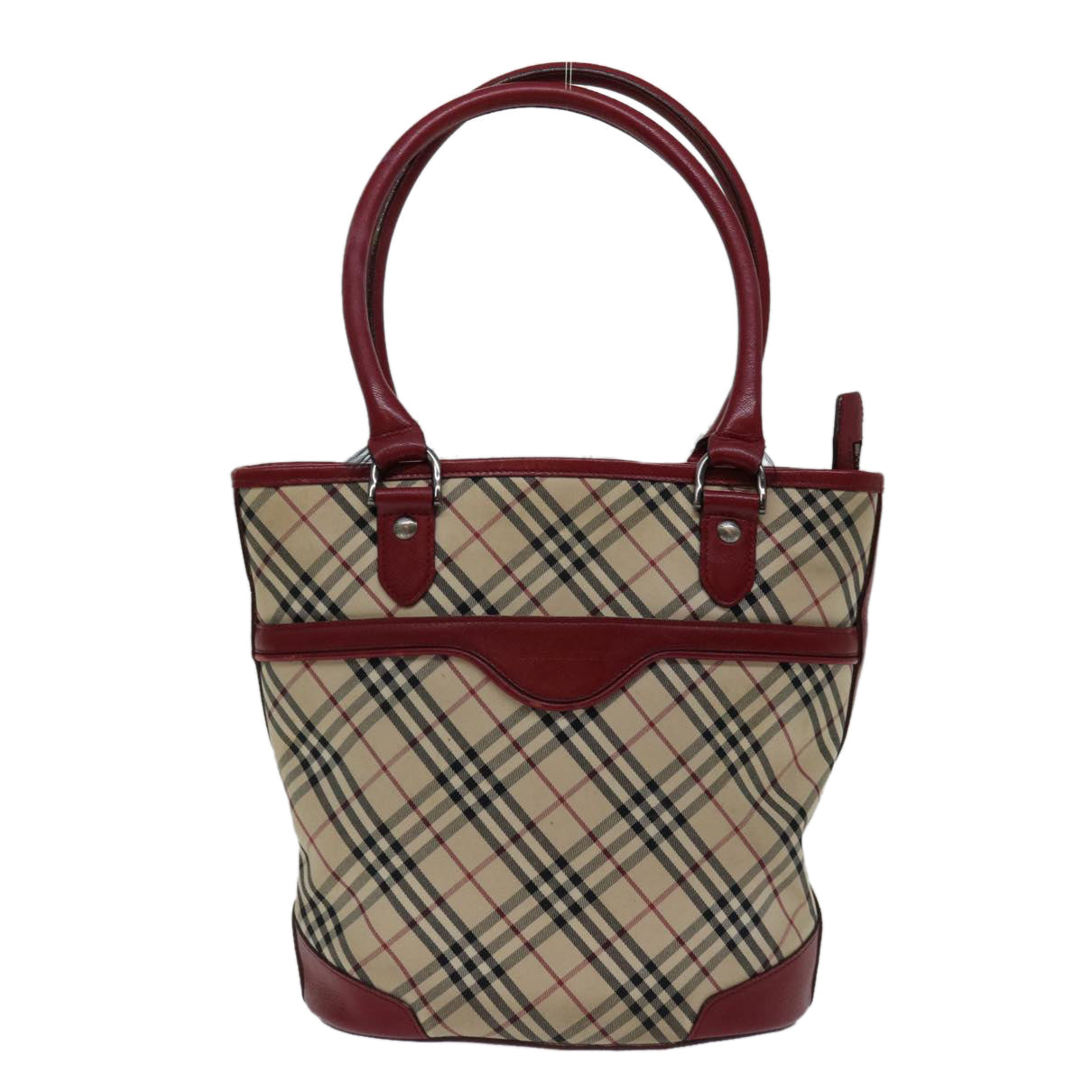 Burberry Luxury Nova Check Shoulder Bag Auth Bs13392 Canvas Beige