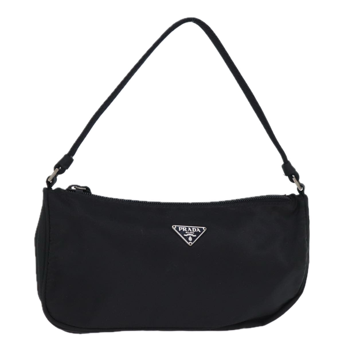 Prada Accessory Pouch Auth Luxury Handbag Nylon Black Clutch Bag