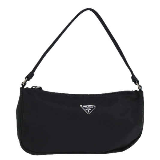Prada Accessory Pouch Auth Luxury Handbag Nylon Black Clutch Bag