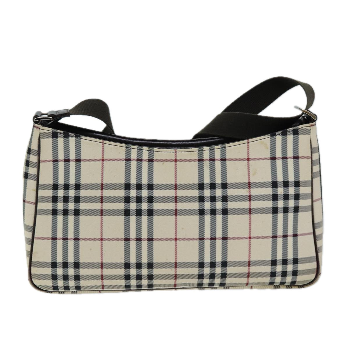 Burberry Luxury Nova Check Shoulder Bag Auth Bs13859 Canvas Beige