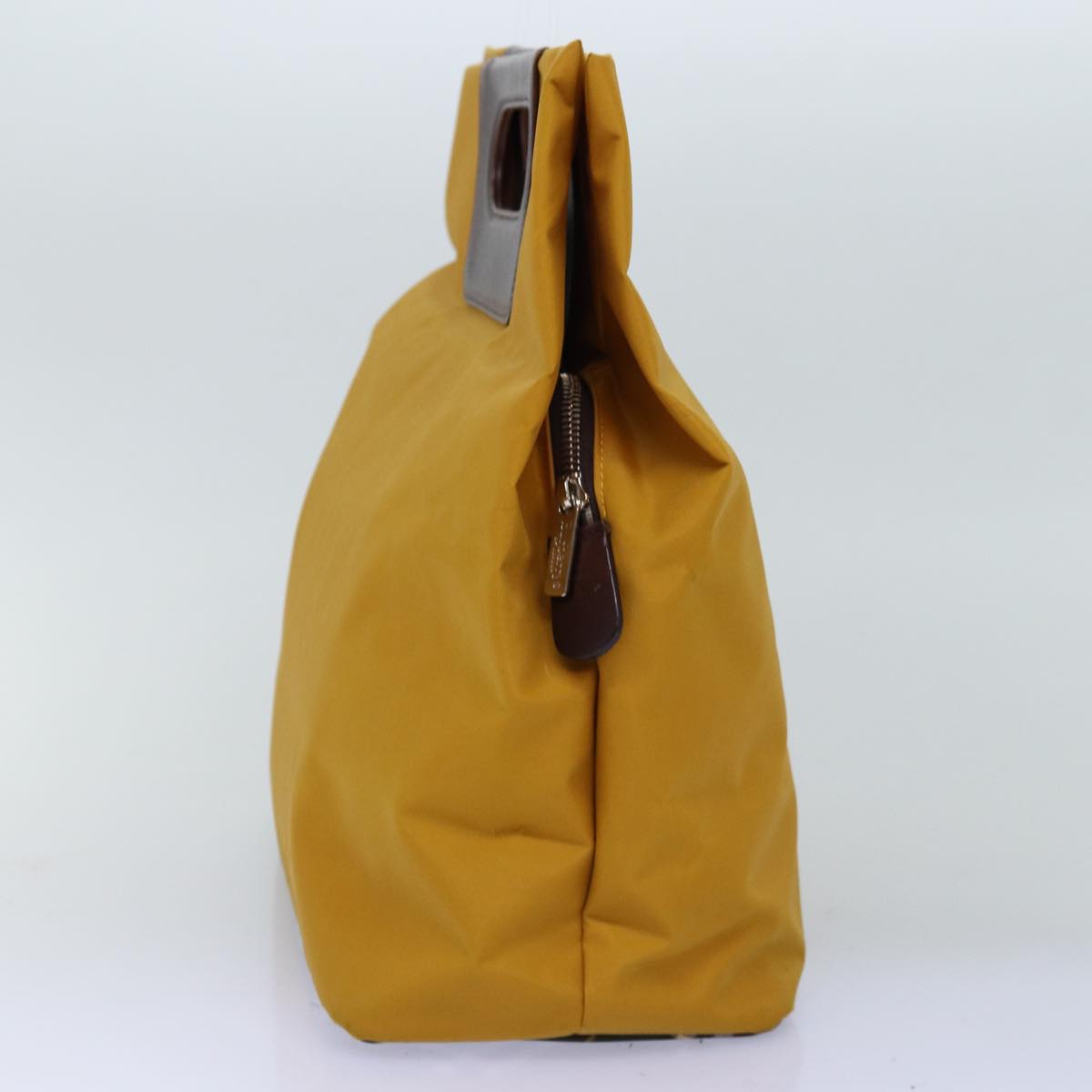 Burberry Luxury ss Nova Check Label Hand Bag Auth Nylon Blue Yellow Travel Bag