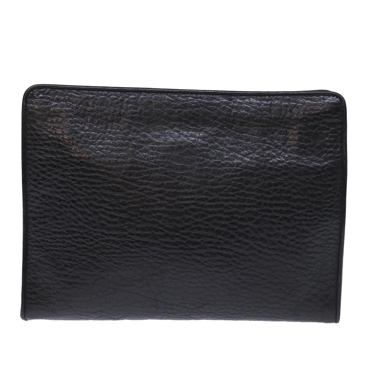 Burberry Luxury ss Clutch Bag Auth Bs14320 Leather Black