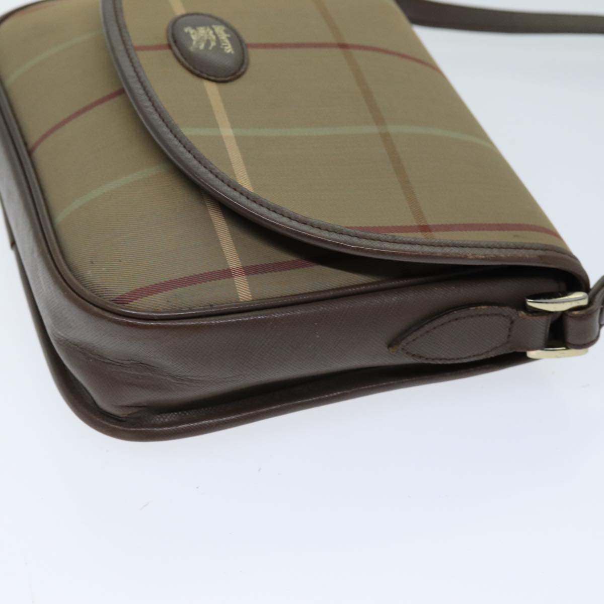 Burberry Luxury ss Nova Check Shoulder Bag Auth Bs14432 Canvas Beige