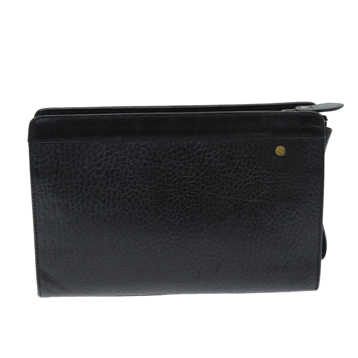 Burberry Luxury ss Clutch Bag Auth Bs14433 Leather Black