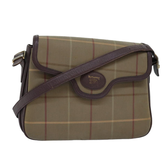 Burberry Luxury ss Nova Check Shoulder Bag Auth Bs14715 Canvas Beige