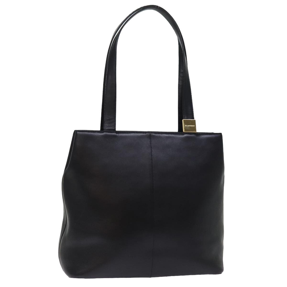 Burberry Luxury Tote Bag Auth Bs14933 Leather Black