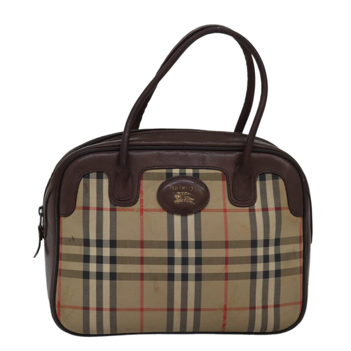 Burberry Luxury ss Nova Check Hand Bag Auth Bs14957 Canvas Beige Travel Bag