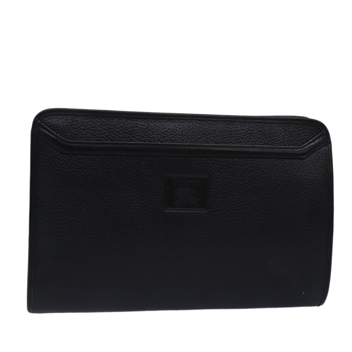 Burberry Luxury ss Clutch Bag Auth Bs15137 Leather Black