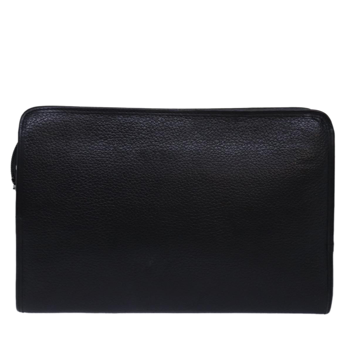 Burberry Luxury ss Clutch Bag Auth Bs15137 Leather Black