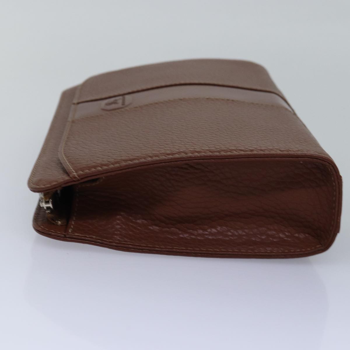 Burberry Luxury ss Clutch Bag Auth Bs15138 Leather Brown