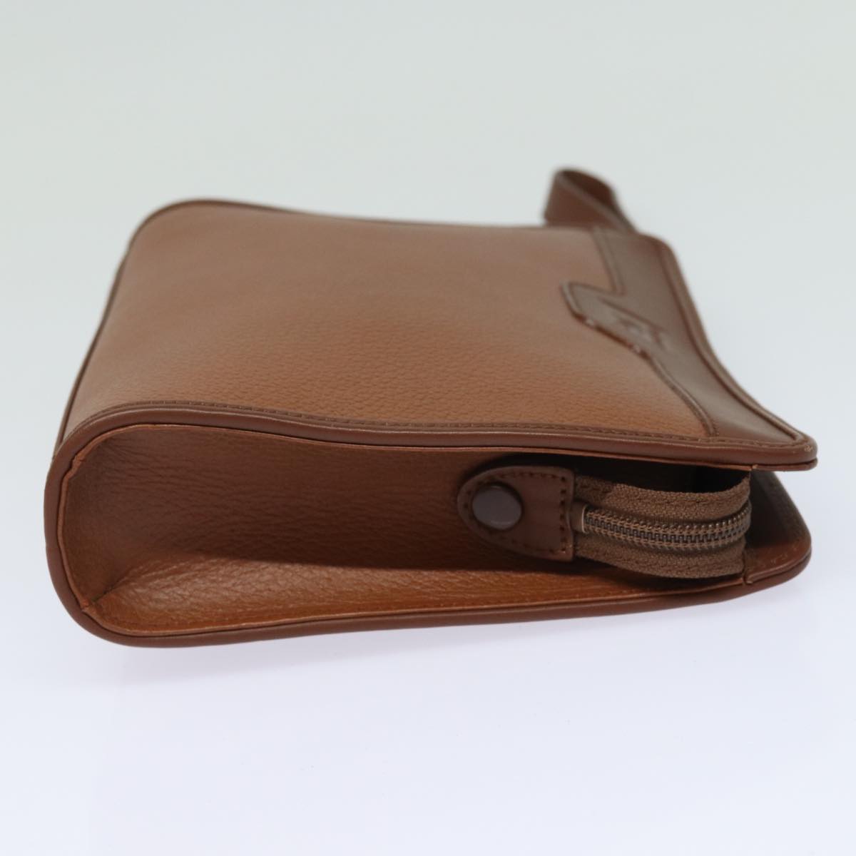 Burberry Luxury ss Clutch Bag Auth Bs15306 Leather Brown