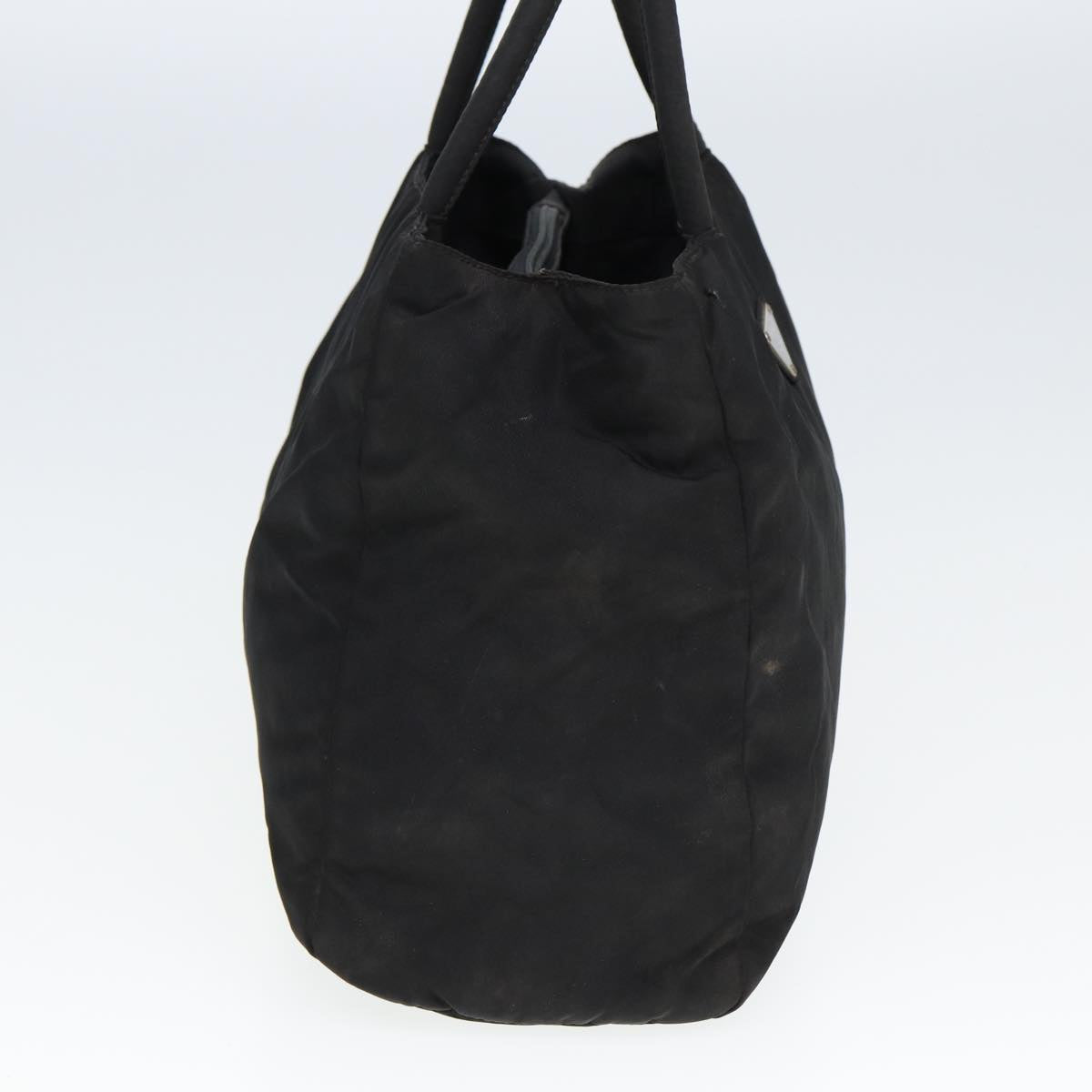 Prada Hand Bag Auth Nylon Black Travel Bag Black Auth Bs15378
