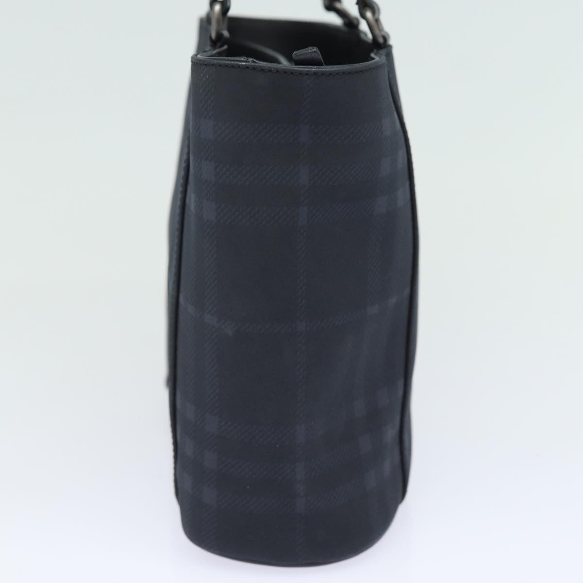 Burberry Luxury Nova Check Shoulder Bag Pvc Auth Bs15452 Black