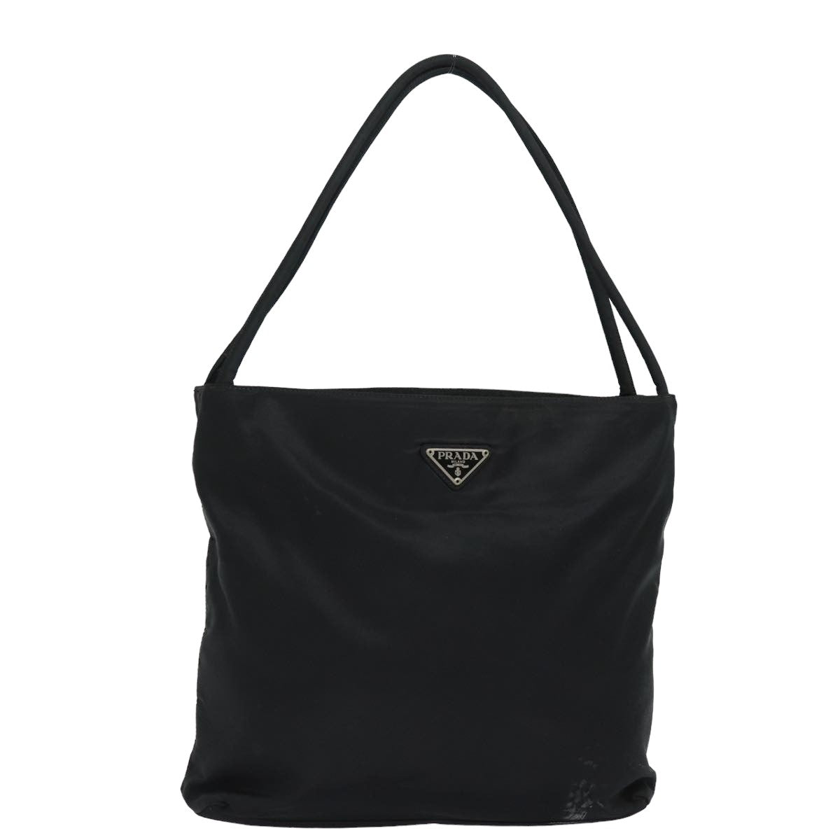 Prada Shoulder Bag Auth Nylon Black Black Auth Bs15828