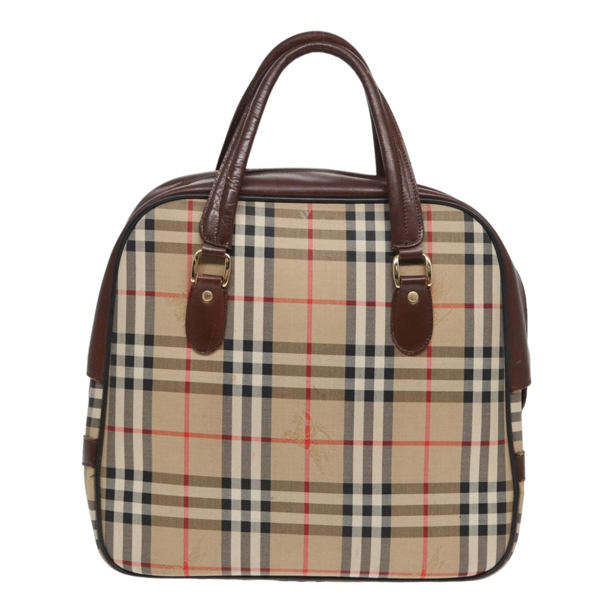 Burberry Luxury ss Nova Check Hand Bag Auth Bs16012 Canvas Beige Travel Bag