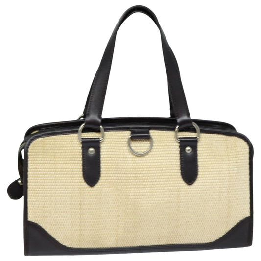 Burberry Luxury Tote Bag Straw Auth Bs16018 Beige