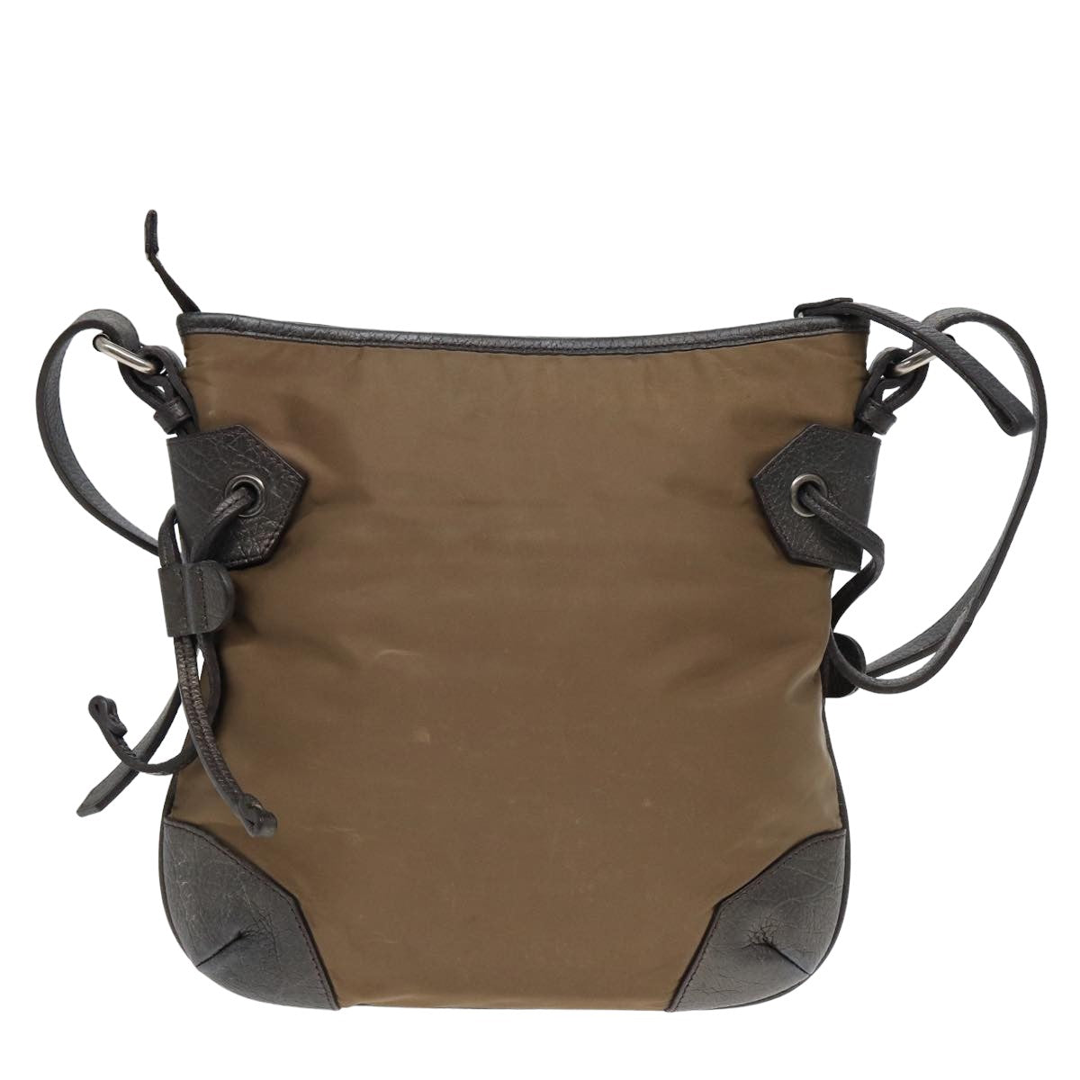 Burberry Luxury Shoulder Bag Auth Bs16057 Nylon Beige