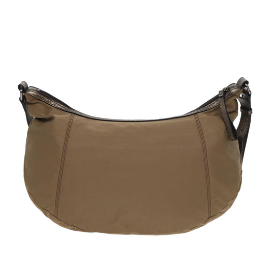 Burberry Luxury Shoulder Bag Auth Bs16058 Nylon Beige