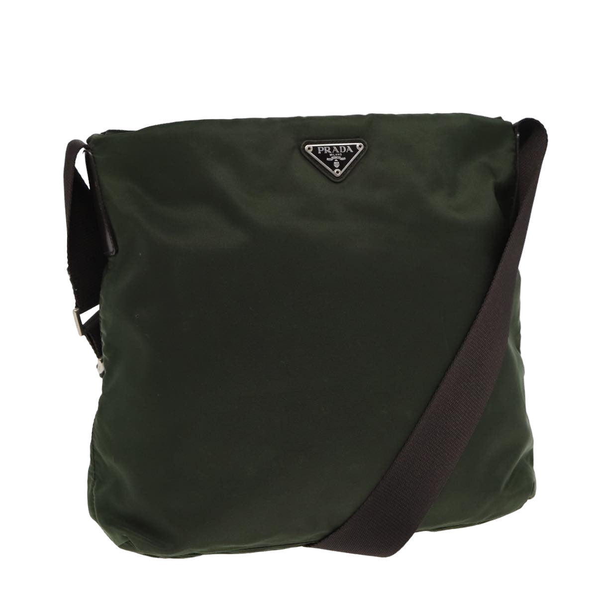 Prada Shoulder Bag Khaki Auth Nylon Khaki Auth Bs16064